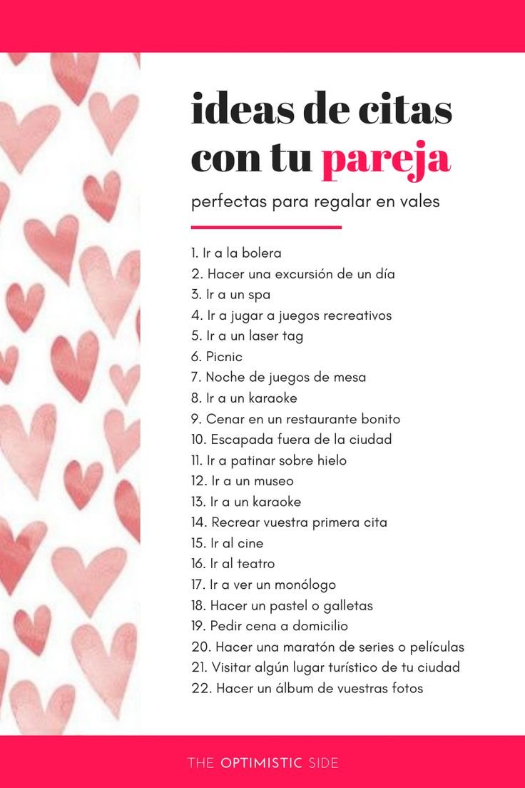 Ideas divertidas para citas para el día
